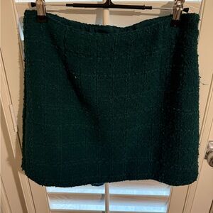 Abercrombie & Fitch Deep Teal Bouclé Mini Skirt